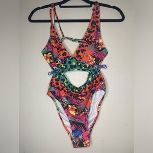 Hilinker Women's Leopard Bikini Swimsuits V Neck High
Waisted 2 Piece